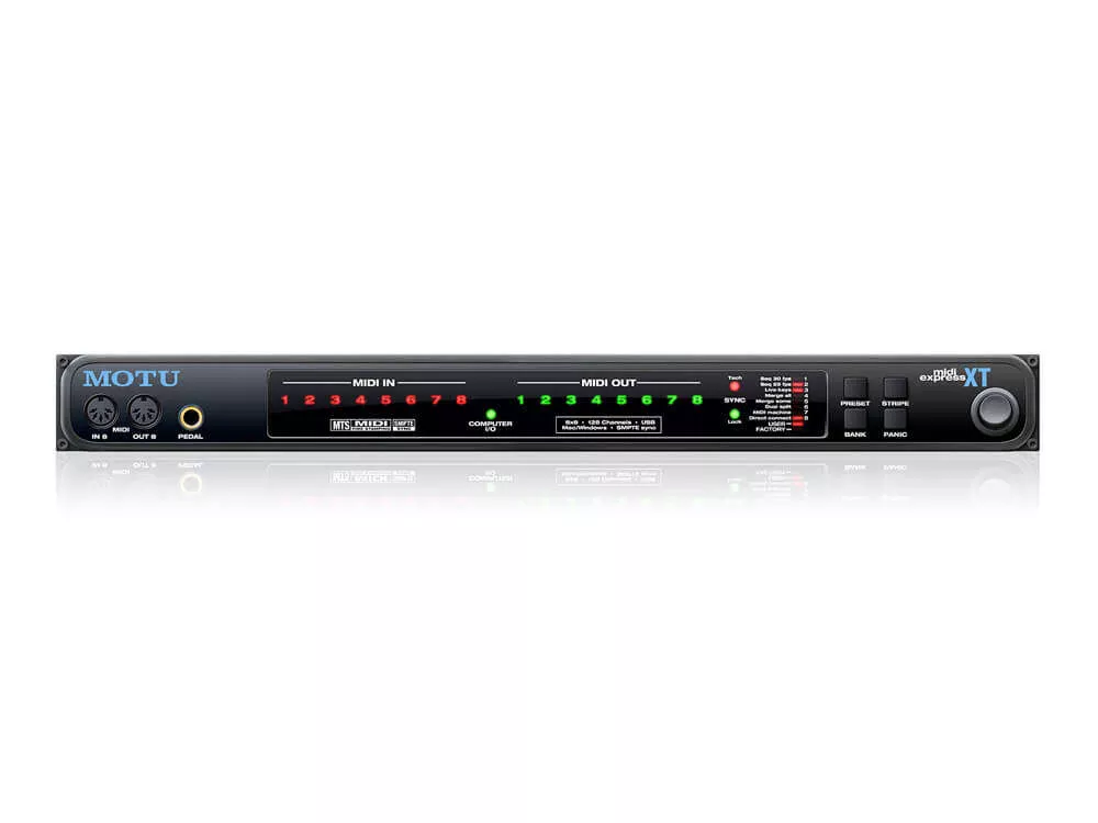 MOTU MIDI Express XT 8x8 USB MIDI Interface | Professional Audio